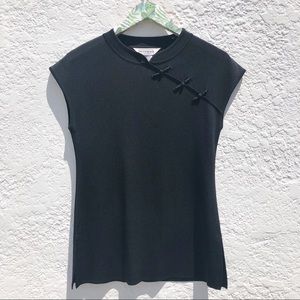 Exclusively Misook Petite Short Sleeve Blouse